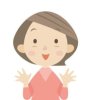 喜ぶ女性